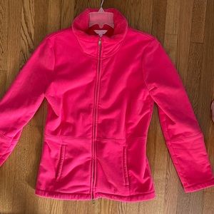 Hot pink Lilly Pulitzer fleece jacket size medium
